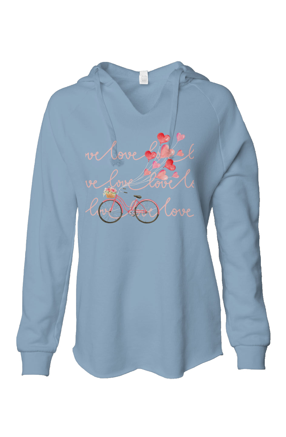 &amp;quot;LOVE&amp;quot; Bicycle Love- Misty Blue Womens Lightweight