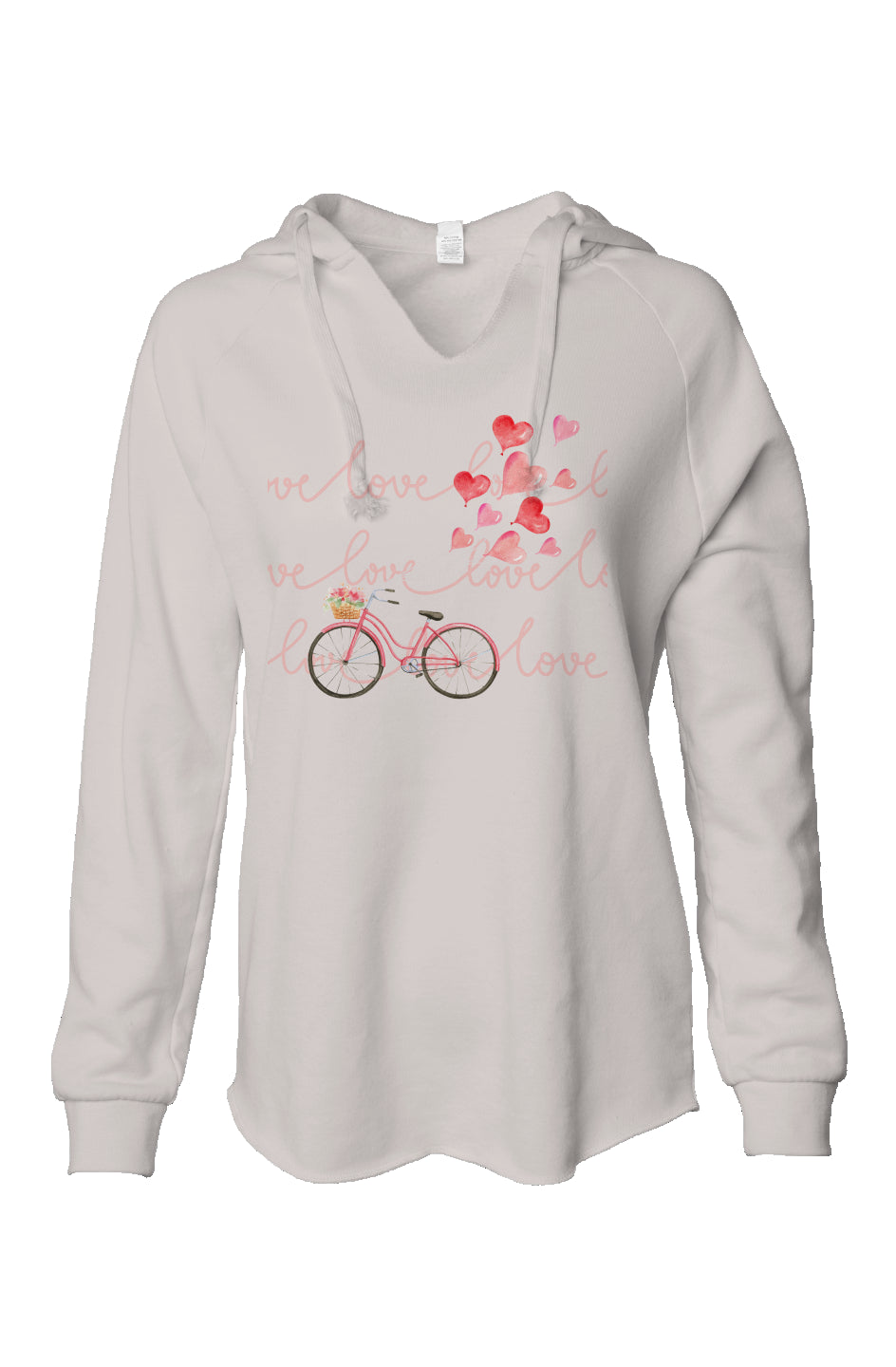 &amp;quot;LOVE&amp;quot; Bicycle Love- Womens Bone White Lightweight