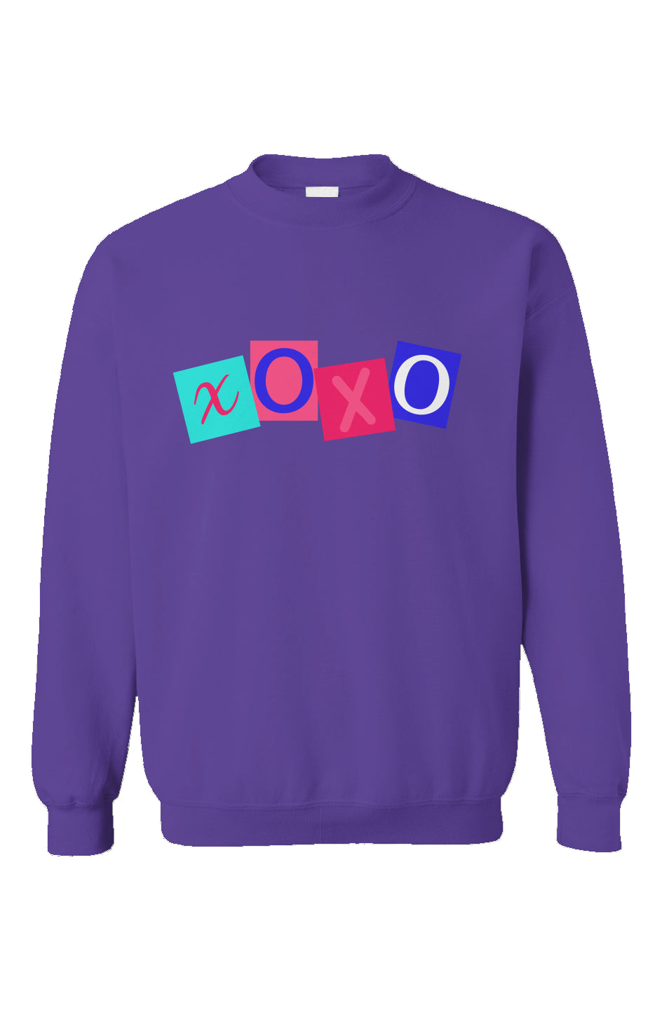 "LOVE" XOXO- Purple Crewneck
